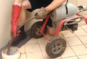 Takoma Park drain cleaning using an electric eel